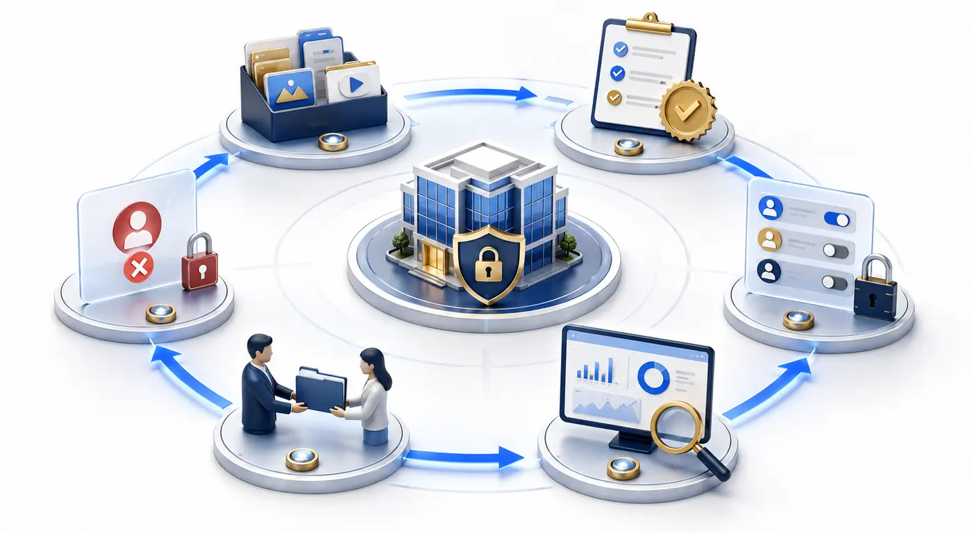 Meta agency onboarding and offboarding access management lifecycle