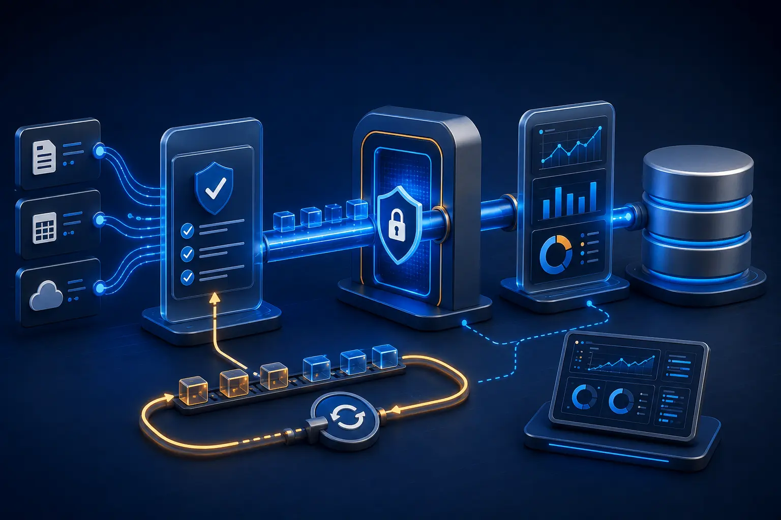 Reliable API data pipeline with validation, security, monitoring, and retry controls